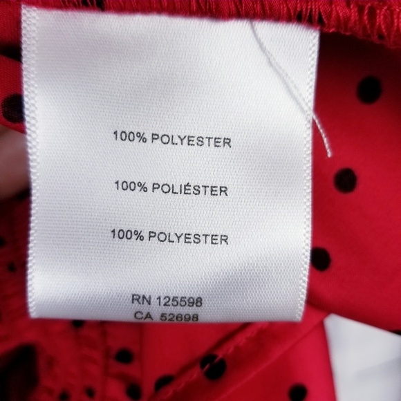 Ellen Tracy Polkadot Retro BOHO Tunic Size Medium - Picture 6 of 7